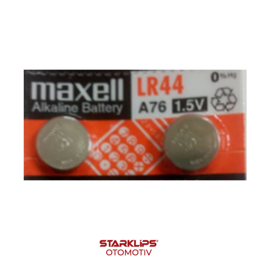 Pil Lityum 1,5V LR44 Maxell A76 (Kumpas Pili) - 1