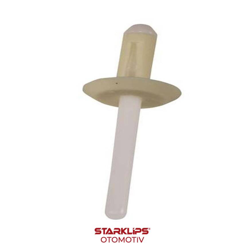 Plastik Perçin Davlumbaz Beyaz 6x16mm GM 14070914 Chevy Buick Cadillac - 1