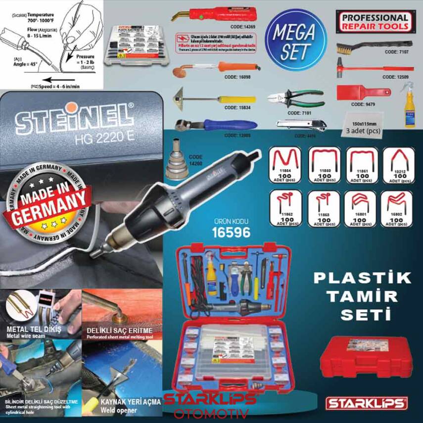 Plastik Tamir Seti Mega Steinel 1176 Parça - 1