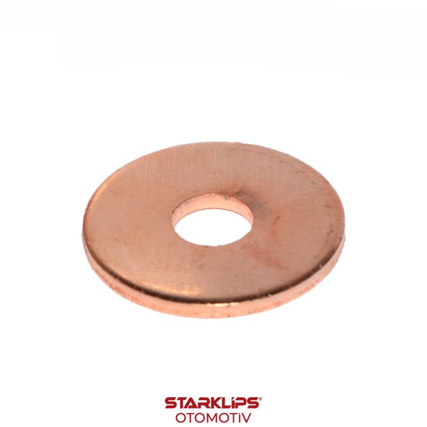 Pul Çelik M6X15X1,5mm Bakır Kaplama - 1