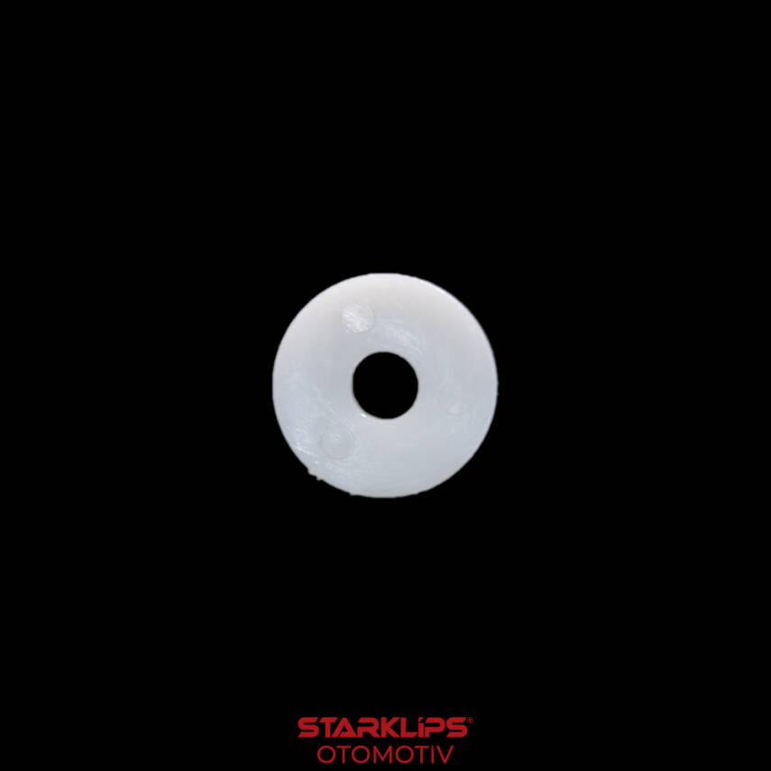 Pul Plastik Beyaz M6x20x3mm - 1