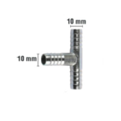 Rakor Metal T tip Hortum İçin 10mm - GP