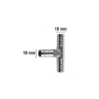 Rakor Metal T tip Hortum İçin 19mm - GP