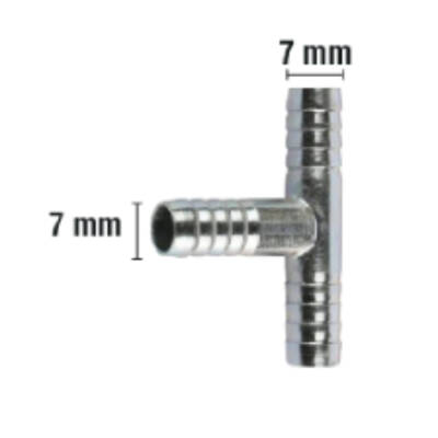 Rakor Metal T tip Hortum İçin 7mm - GP