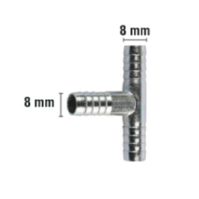 Rakor Metal T tip Hortum İçin 8mm - GP
