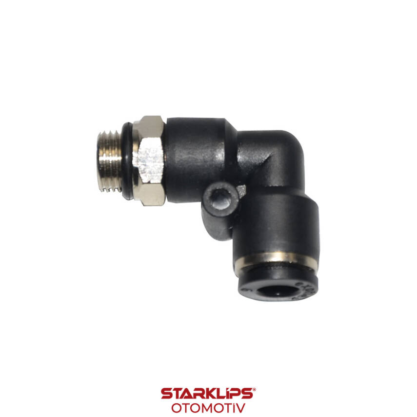 Rakor Otomatik Dirsek L Tipli Plastik 1/8 6Mm - 1