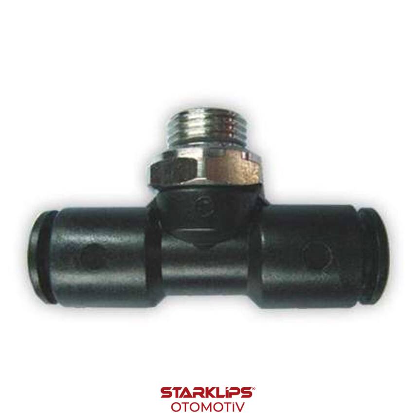 Rakor Otomatik Orta Bacak T Tipli Plastik 1/8 6Mm - 1