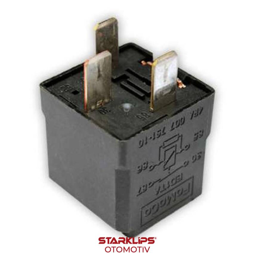 Röle Mini 4 Ayaklı Siyah Fomoco 6G9T-14B192-Ca - 1