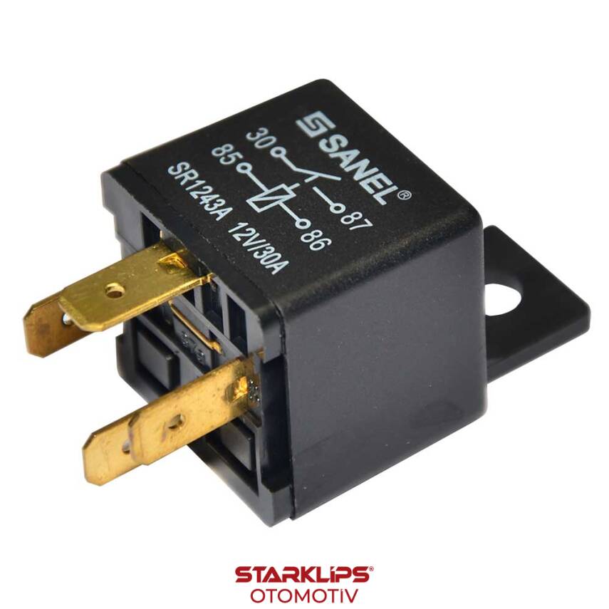 Röle Mini 4 Ayaklı (Tırnaklı) Sanel - 1