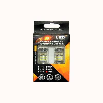 Set Ampul Büyük Dipsiz Çift Duy 48 Led Beyaz 7443 CN-T20DW - 