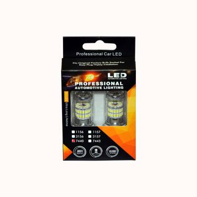 Set Ampul Büyük Dipsiz Tek Duy 48 Led Beyaz 7440 CN-T20SW - 