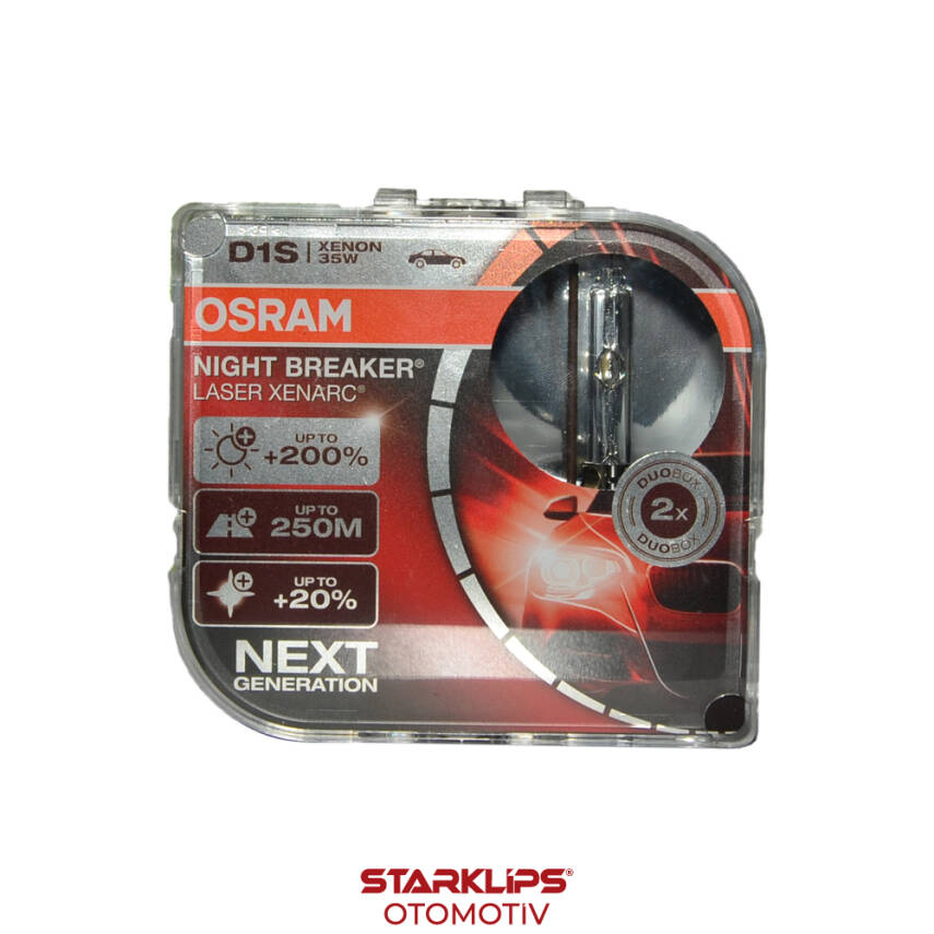 Set Ampul D1S 35W %200 Güçlü %20 Beyaz Işık Osram 66140 XNN - 1