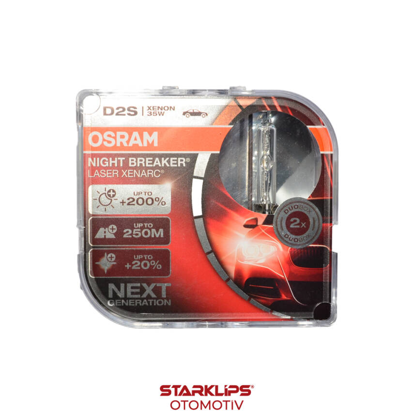 Set Ampul D2S 35W %200 Güçlü %20 Beyaz Işık Osram 66240 XNN - 1