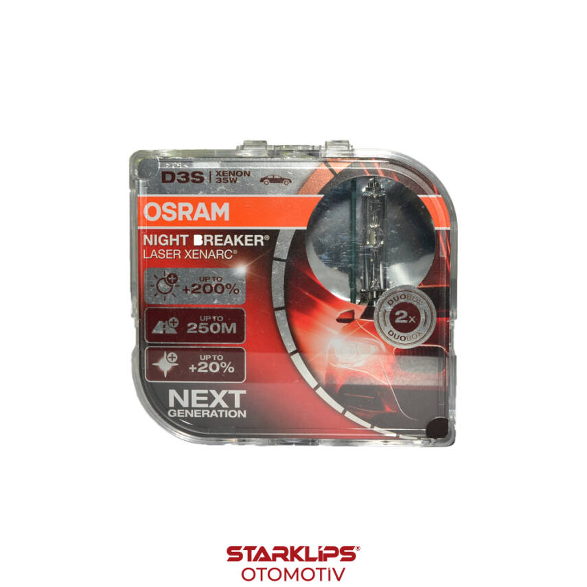 Set Ampul D3S 35W %200 Güçlü %20 Beyaz Işık Osram 66340 XNN - 1