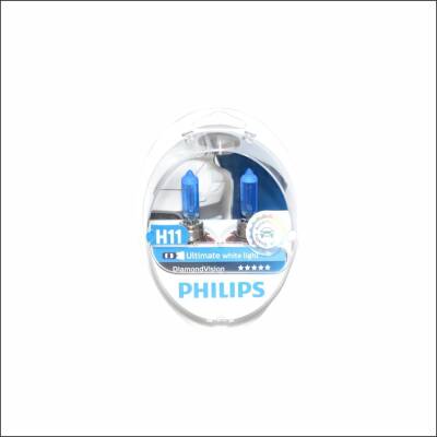 Set Ampul Far H11 12V 55W Diamond Vision Philips - 