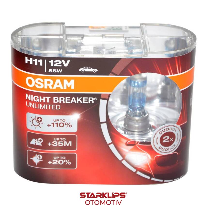 Set Ampul Far H11 12V%110 Fazla Işık - 1