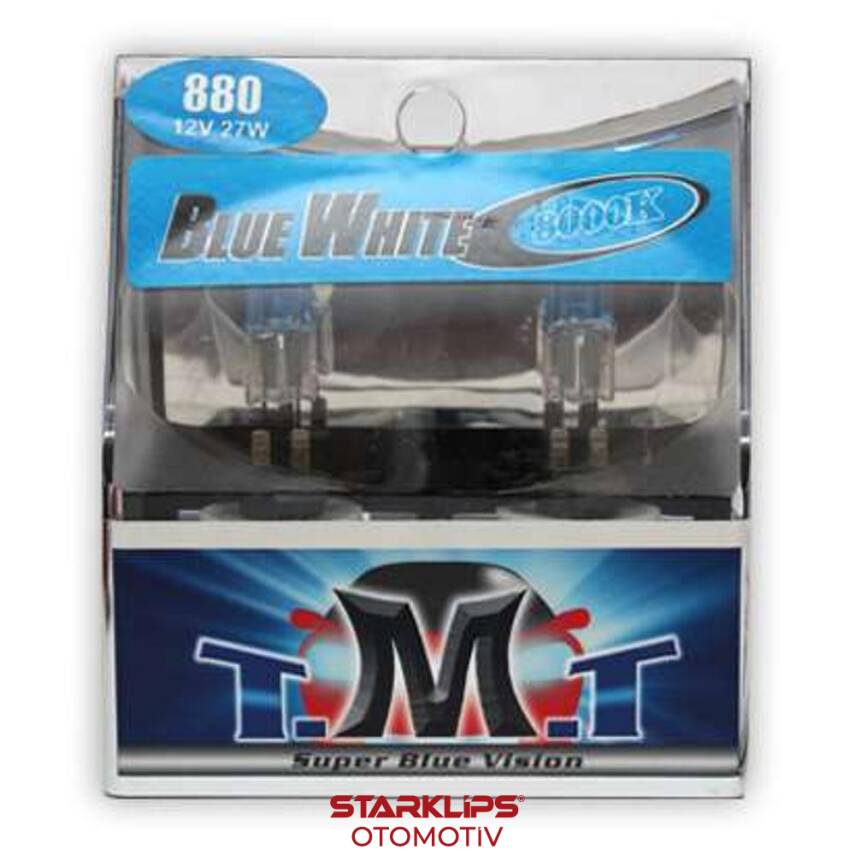 Set Ampul H27/1 880 12V 5500K Düz Soket Beyaz Işık TMT - 1