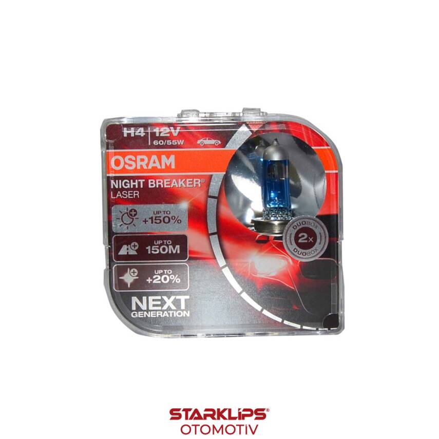 Set Ampul H4 12V %150 Fazla Işık Osram 64193 NL HCB - 1