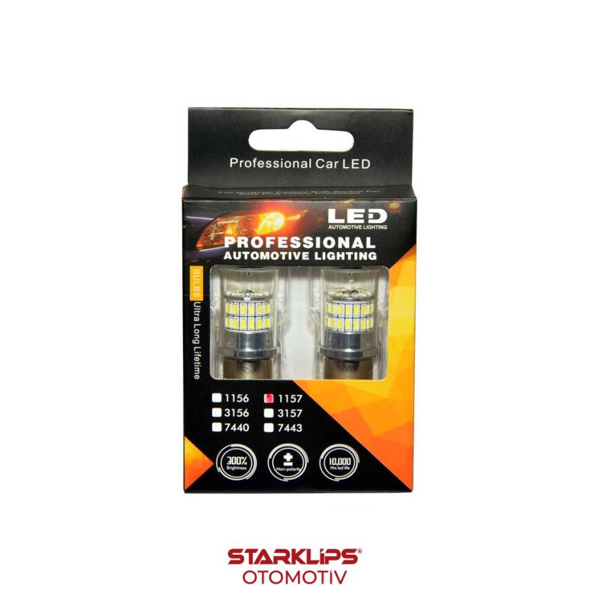 Set Ampul Park LED Çift Duy Şaşı Trn. 48 Led Beyaz CN-1157HW - 1