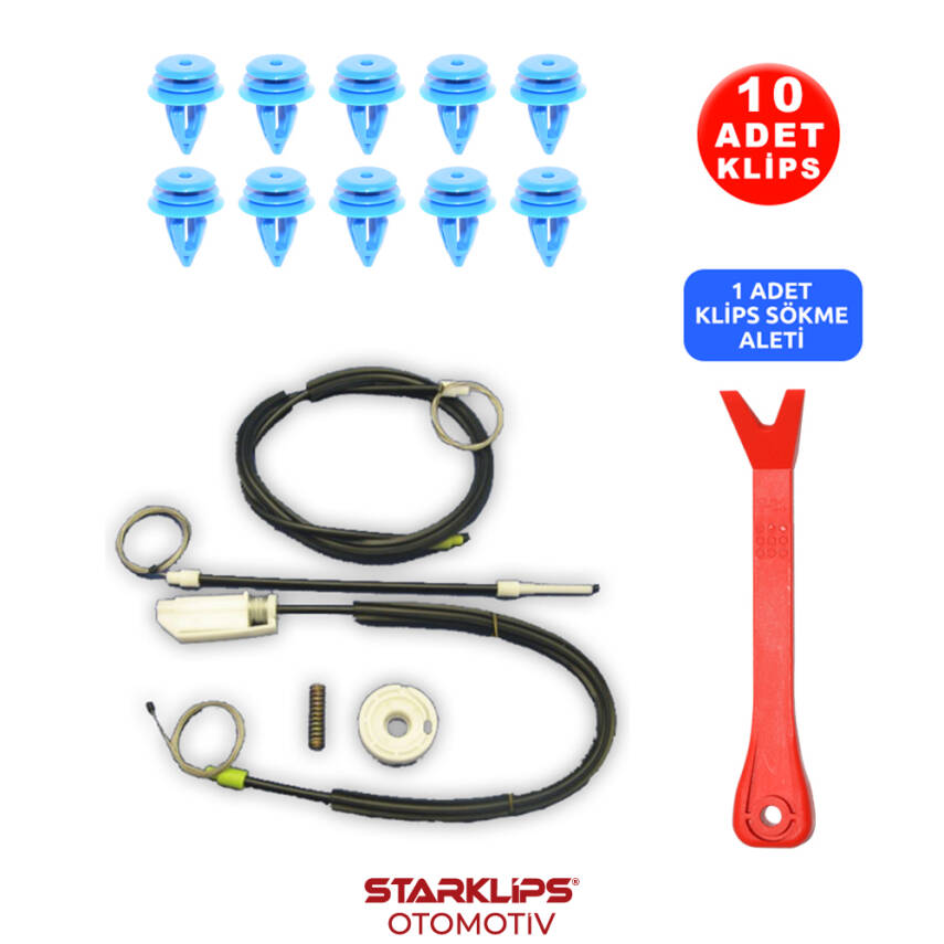 Set Cam Bagaj Kapı Land Rover Freelander 1 1996-2006 (Klips + Aparatlı) CVH101150 - 1