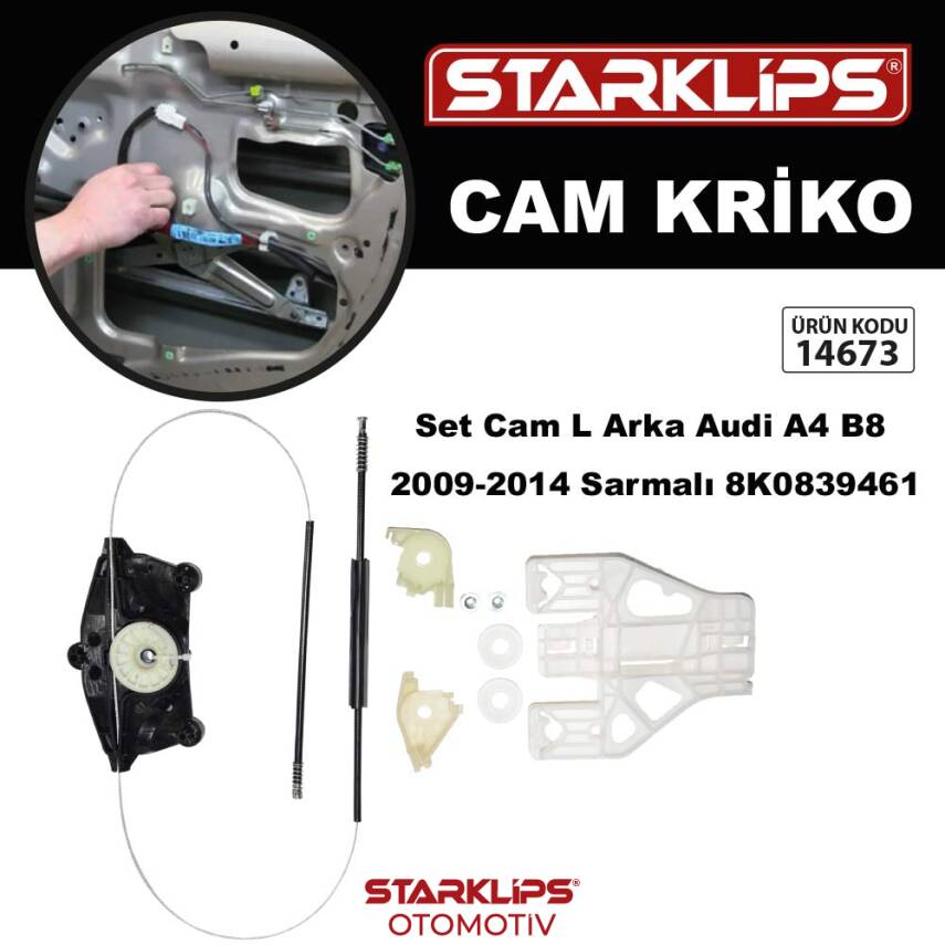 Set Cam L Arka Audi A4 B8 2009-2014 Sarmalı 8K0839461 - 1
