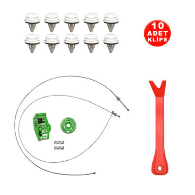 Set Cam L Arka BMW 3 Serisi E90 E91 2005-2011 (Klips + Aparatlı) 51357140589 - 