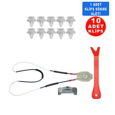 Set Cam L Arka BMW 5 serisi E39 1995-2004 (Klips+Aparat) 51338159835-36 - 