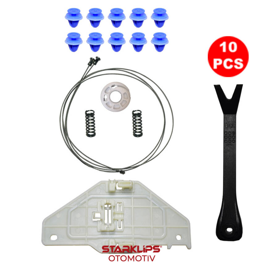 Set Cam L Arka Citroen C5 2008 - 2016 9675915280 9223G5 (Klips + Aparatlı) - 1