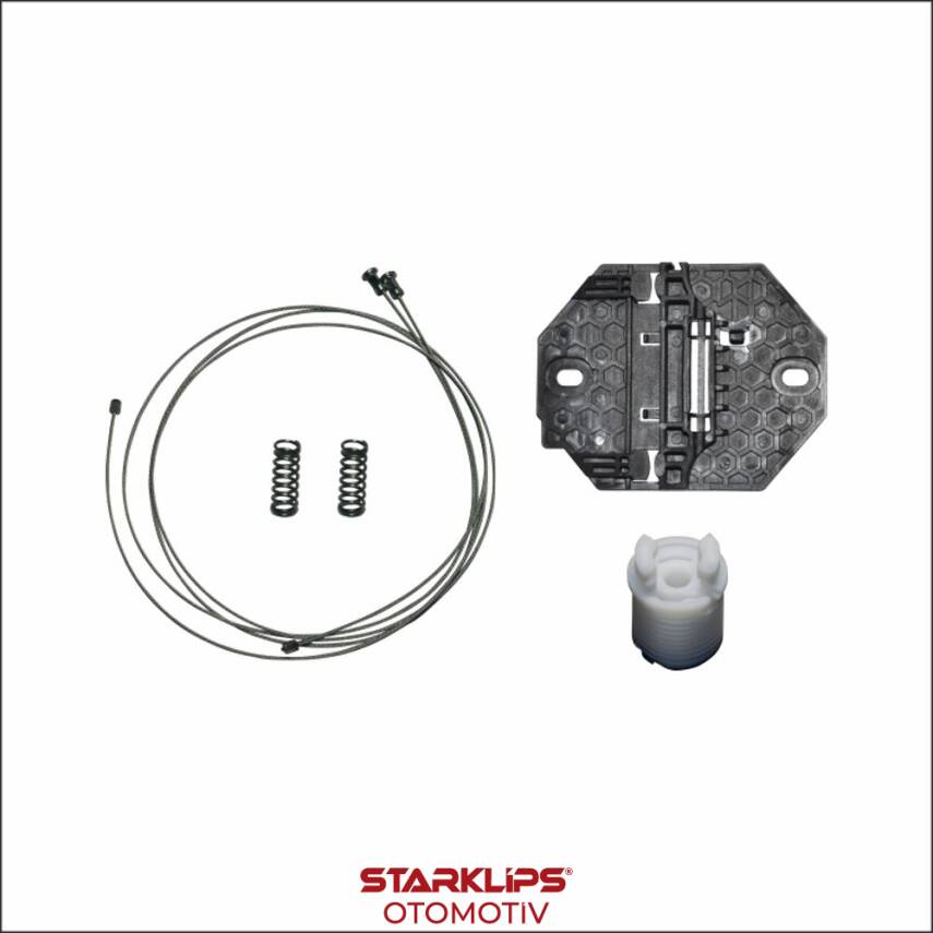 Set Cam L Arka Dacıa Sandero 2 Logan 2 Manuel 2012-2015 (Klips + Aparatlı) 827217198R - 1