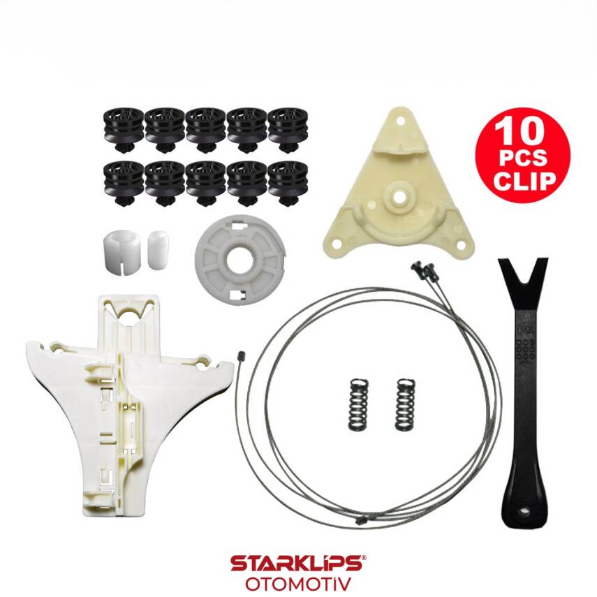 Set Cam L Arka Makara Yataklı VW Passat B5 1998-2005 (Klips+Aparatlı) 3B5839751BF - 1