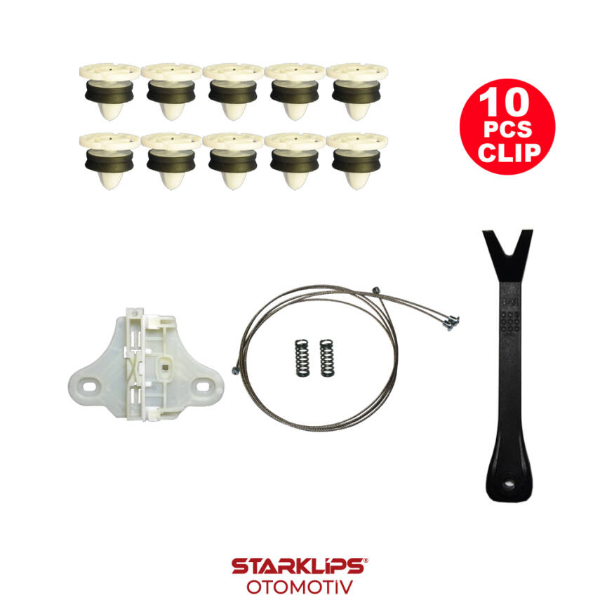 Set Cam L Arka Manuel Renault Clio4 2013-2016 (Klips + Aparatlı) 827013204 - 1