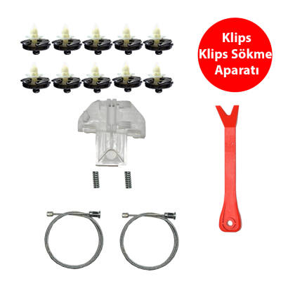 Set Cam L Arka Manuel Vw Polo 4 1999-2002 (Klips + Aparatlı) 6N4839401 - 