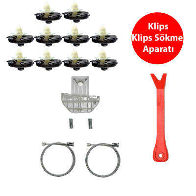 Set Cam L Arka Manuel Vw Polo 4 1999-2002 (Klips + Aparatlı) 6N4839402 - 