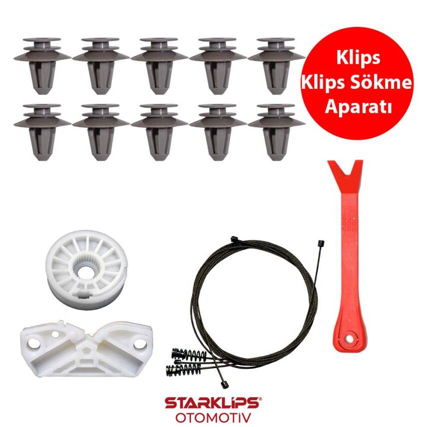 Set Cam L Arka Mercedes CLK Coupe W209-W208-A209-C209 2002-2009 (Klips + Aparatlı) A2096700103 - 1