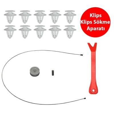 Set Cam L Arka Mercedes W211 2002-2009 A2117300446 Klips + Aparatlı - 