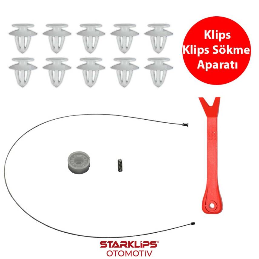 Set Cam L Arka Mercedes W211 2002-2009 A2117300446 Klips + Aparatlı - 1