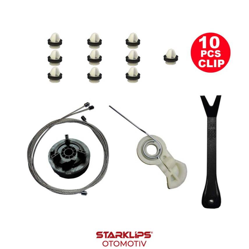 Set Cam L Arka Peugeot 307 2001-2007 (Klips + Aparatlı) 9223A2-9223A0 - 1