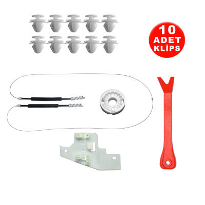 Set Cam L Arka Peugeot 407 2004-2010 9644893780 (Klips + Aparatlı) - 