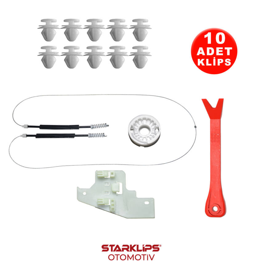 Set Cam L Arka Peugeot 407 2004-2010 9644893780 (Klips + Aparatlı) - 1