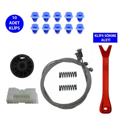 Set Cam L Arka Renault Clio 3 2005-2011 (Klips + Aparatlı) 8200291151 - 
