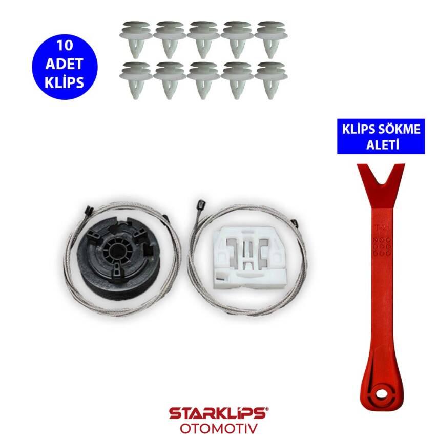 Set Cam L Arka Rover 75 1999-2005 (Klips + Aparatlı) CVH101300 - 1