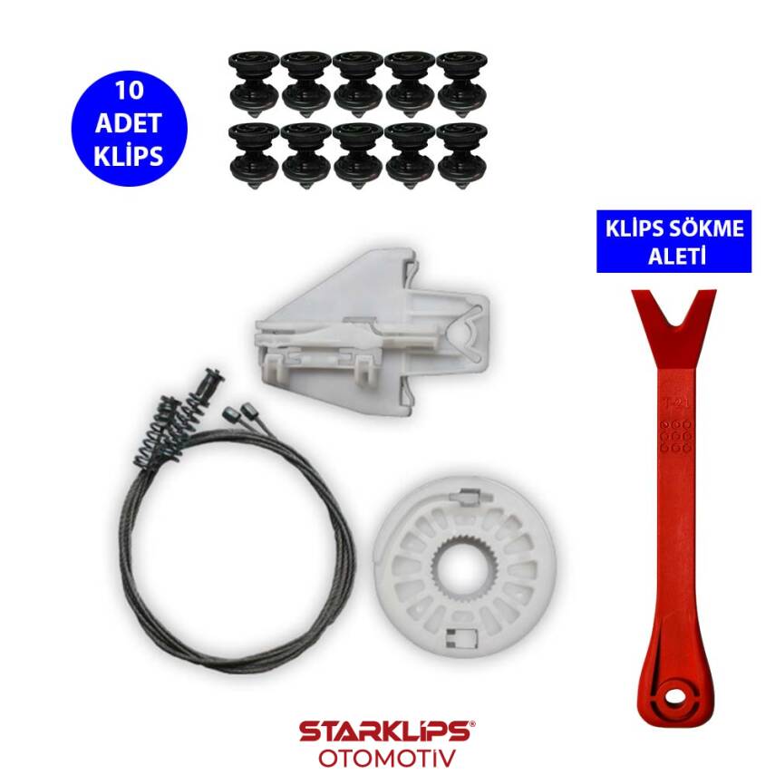 Set Cam L Arka Skoda Fabia 1999-2007 (Klips + Aparatlı) 6Y0839751E - 1