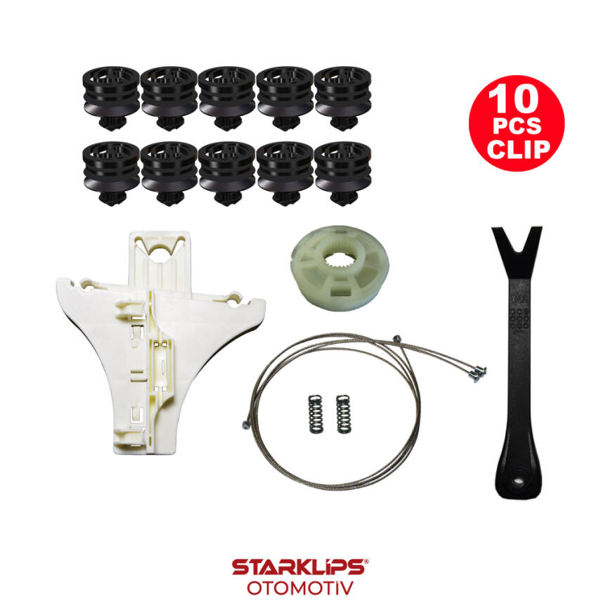 Set Cam L Arka VW Passat B5 1998-2005 (Klips + Aparatlı) 3B5839751BF - 1