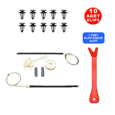 Set Cam L Ön Fiat Doblo 2006-2010 51830870-51793189 Klips + Aparatlı - Starklips