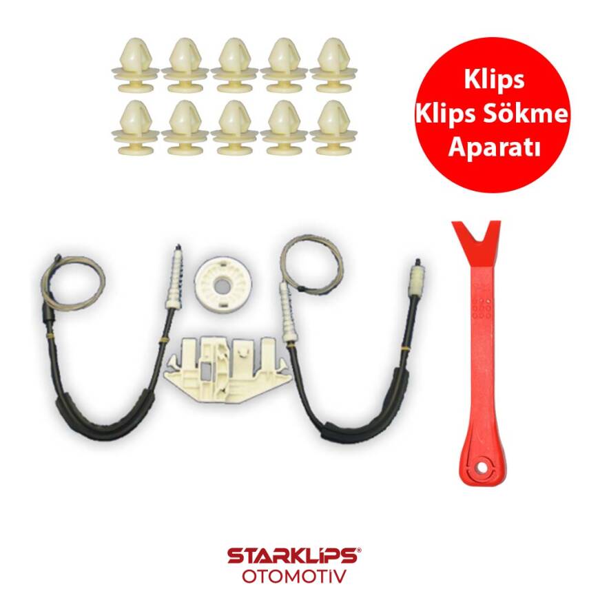 Set Cam L Ön Peugeot 406 1995-2004 (Klips + Aparatlı) 9633879080 - 1