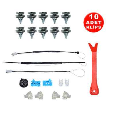 Set Cam L Ön Renault Laguna 2 2001-2007 (Klips + Aparatlı) 8200000937 - Starklips