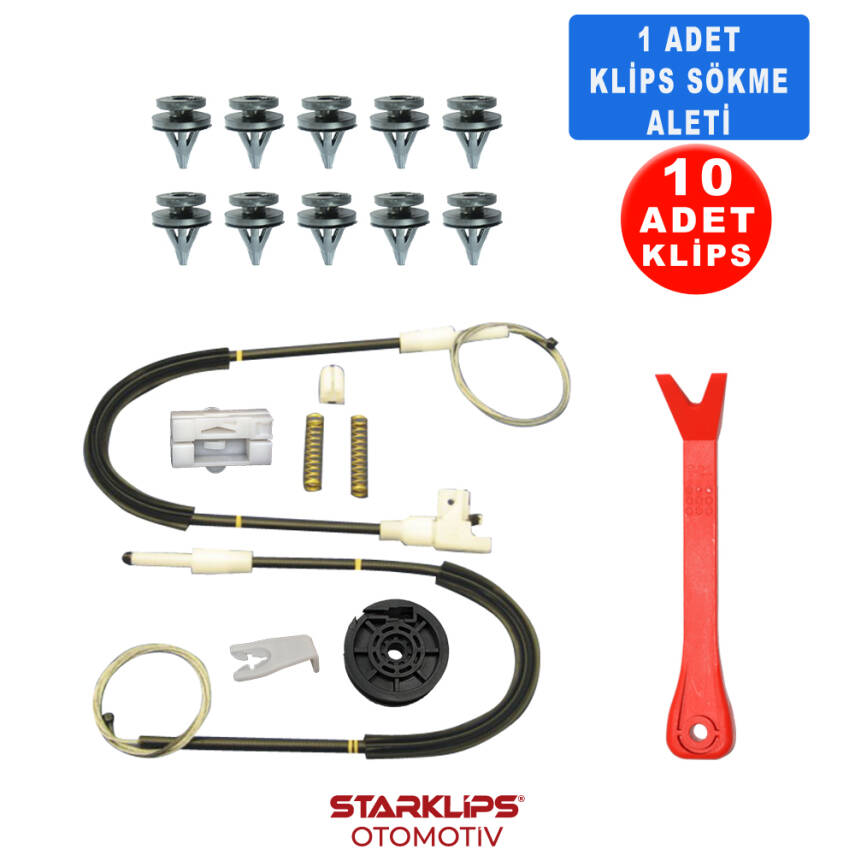 Set Cam L Ön Renault Megane 1 1996-2003 (Klips + Aparatlı) 7700834347 - 1