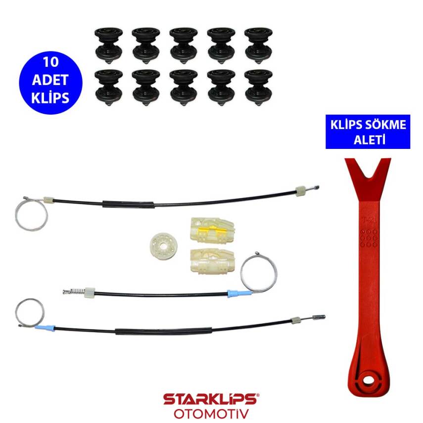 Set Cam L Ön Seat Leon 2 2006-2012 (Klips + Aparatlı) 1P0837461A - 1