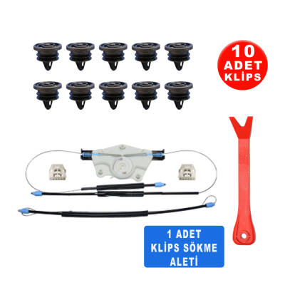 Set Cam L Ön Seat Toledo 2 1999-2005 Seat Leon 1999-2005 (Klips + Aparatlı) Sarmalı 1M0837755 - Starklips