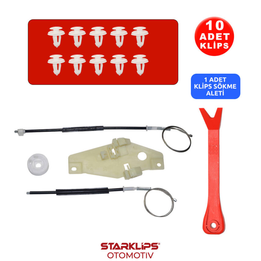 Set Cam L Ön Toyota Corolla 1993-1998 4D (Klips + Aparatlı) - 1